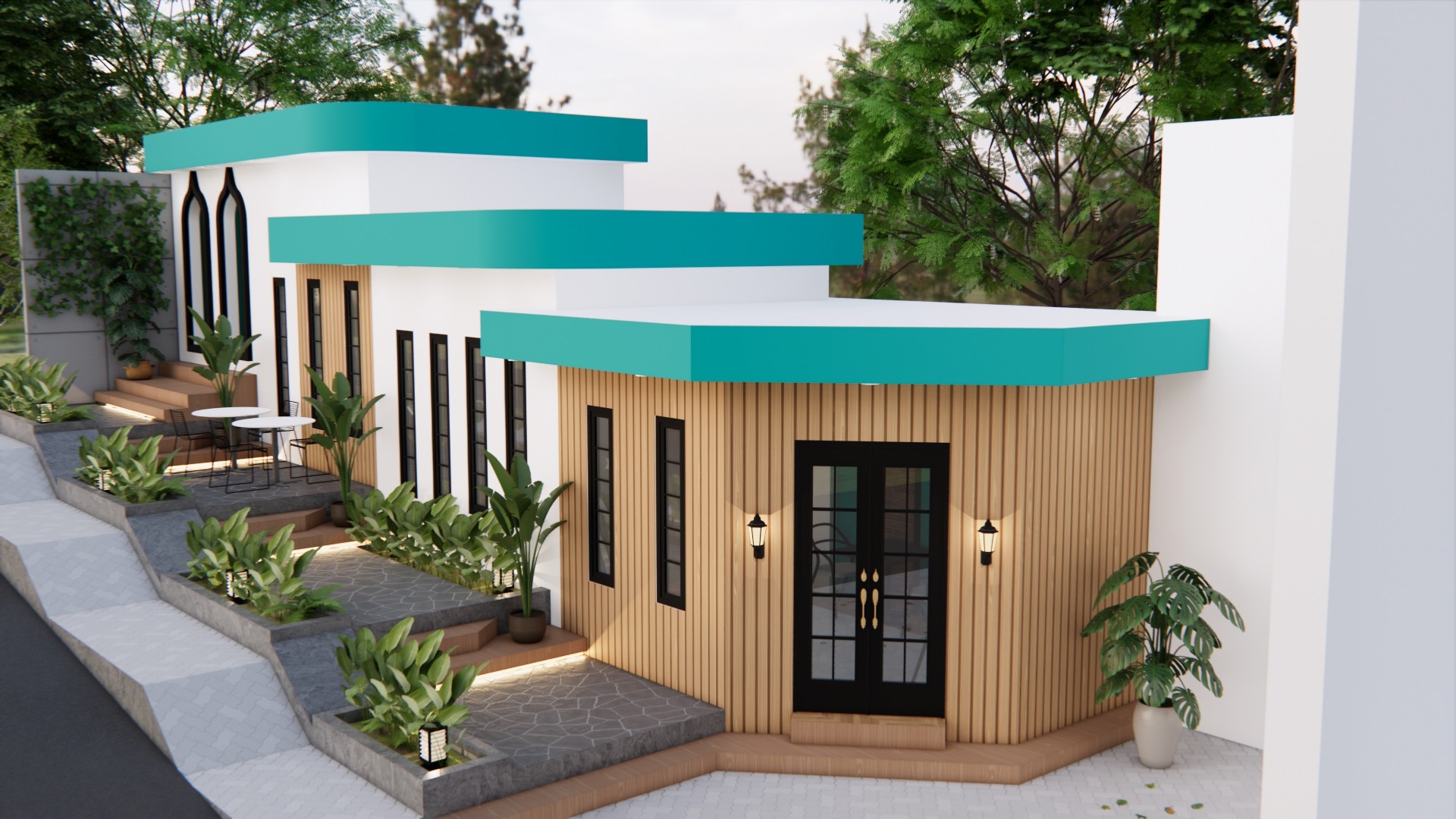 desain Interior Exterior Cafe Malang